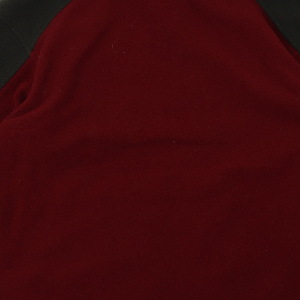 regattas Mens Red Striped Polyester Full Zip  Size M