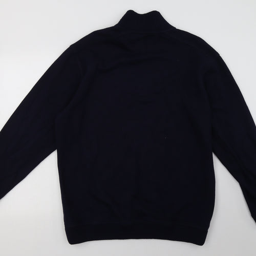 Marks and Spencer Mens Blue  Cotton Pullover Sweatshirt Size L