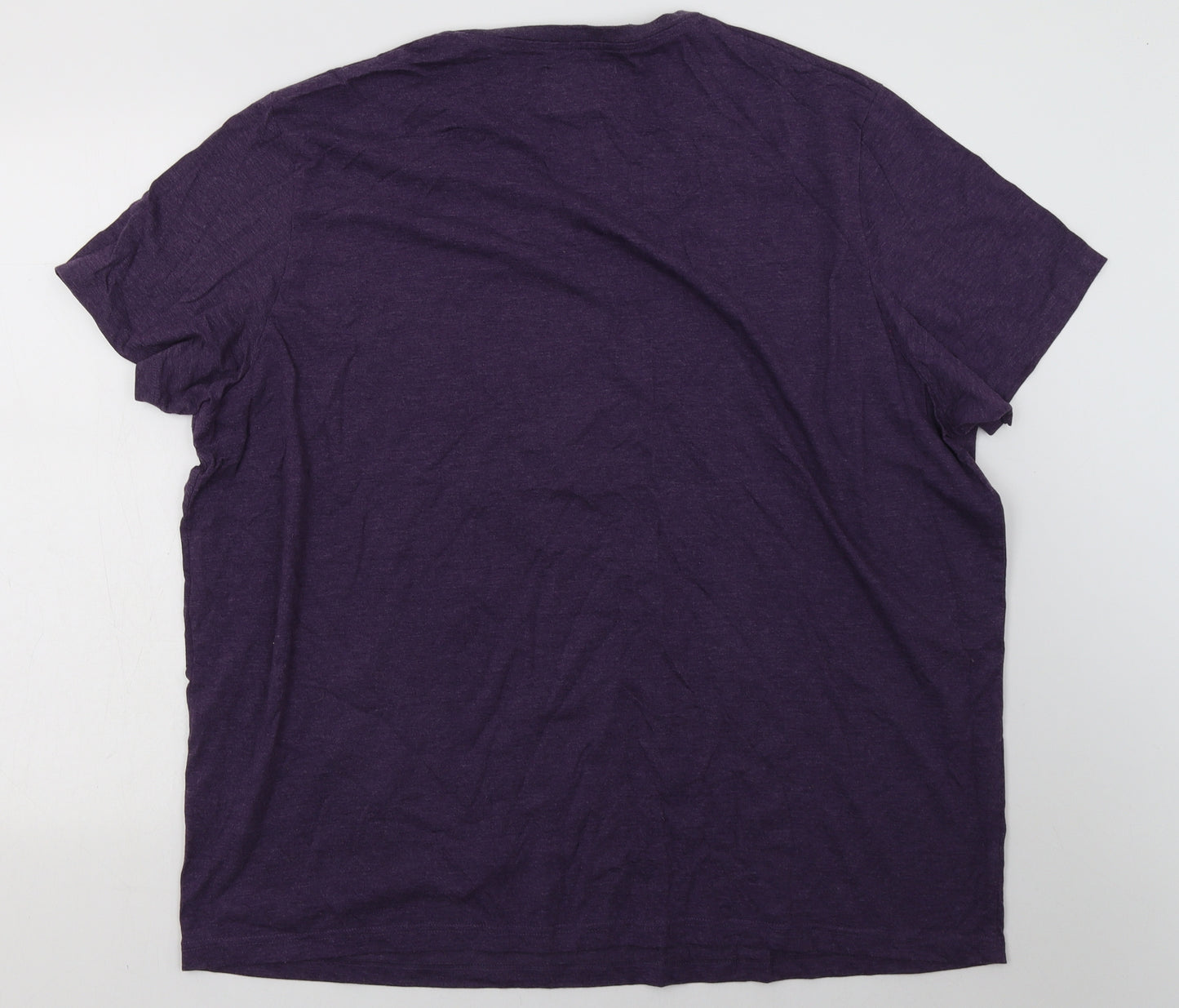Burton Mens Purple  Cotton  T-Shirt Size M V-Neck