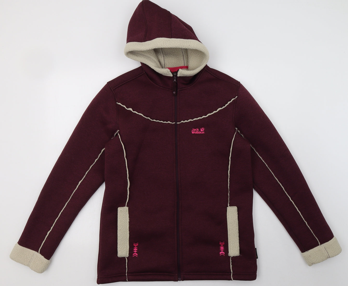 Jack Wolfskin Girls Purple   Basic Jacket Jacket Size 16 Years  Zip