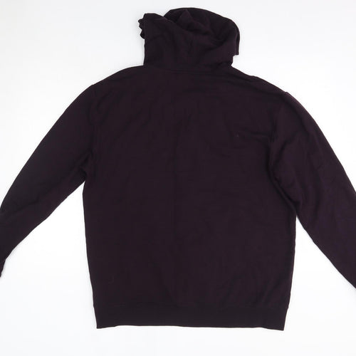 M&S Mens Purple  Lyocell Full Zip Hoodie Size L   - Autograph