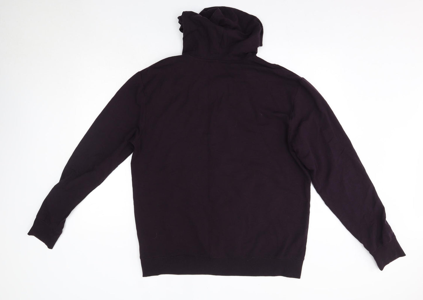 M&S Mens Purple  Lyocell Full Zip Hoodie Size L   - Autograph