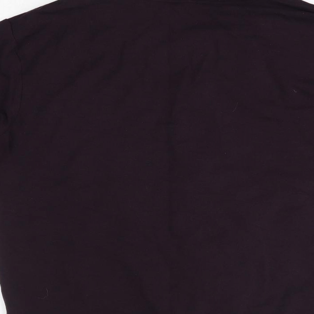 M&S Mens Purple  Lyocell Full Zip Hoodie Size L   - Autograph