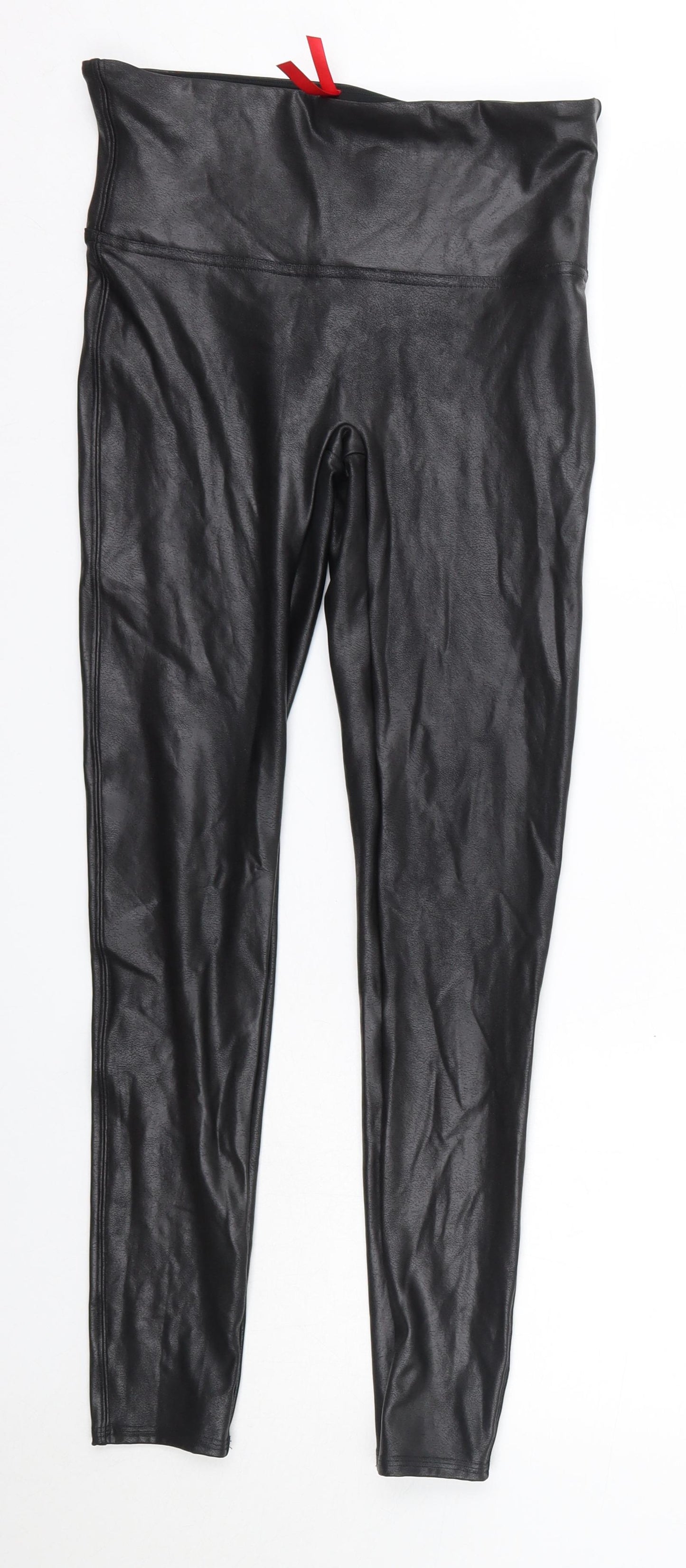 Spanx Womens Black  Nylon Jogger Leggings Size 12 L26 in