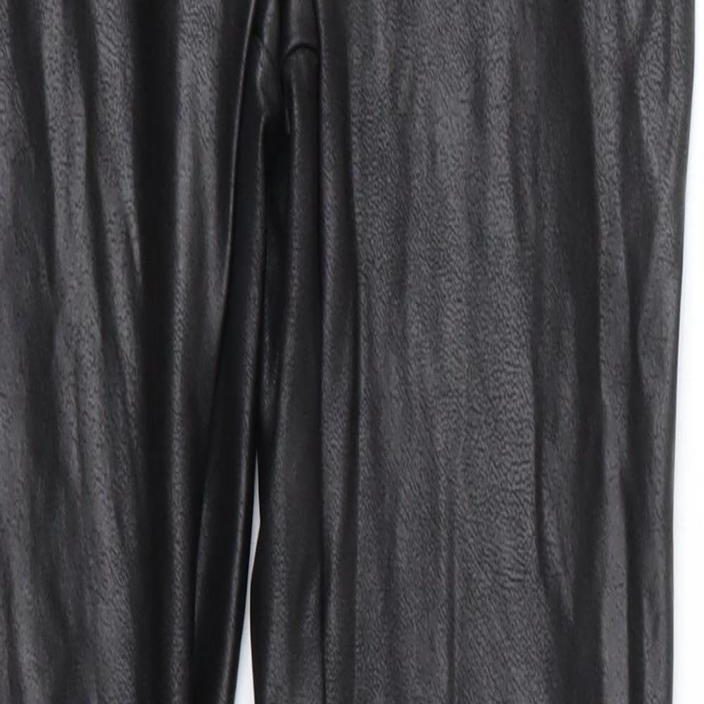 Spanx Womens Black  Nylon Jogger Leggings Size 12 L26 in