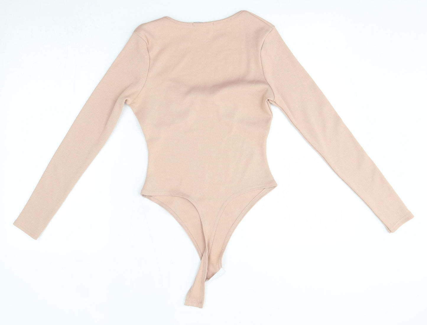 Missyempire Womens Pink  Polyester Bodysuit One-Piece Size 8