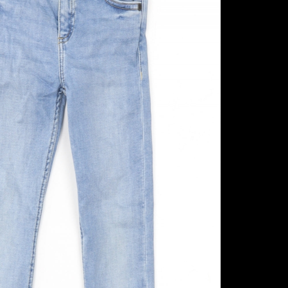 M&S Boys Blue  Cotton Skinny Jeans Size 6-7 Years  Regular