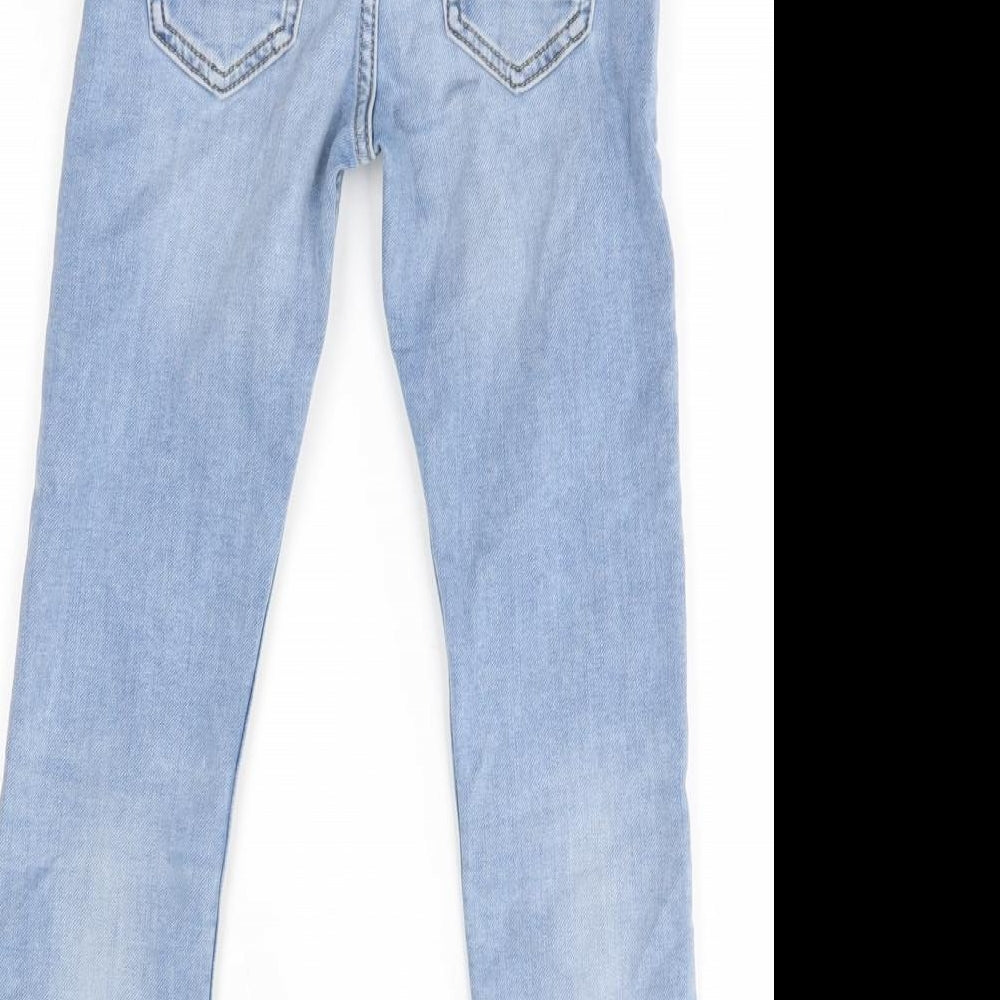 M&S Boys Blue  Cotton Skinny Jeans Size 6-7 Years  Regular