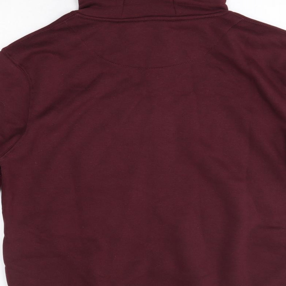 Primark Mens Purple  Cotton Full Zip Hoodie Size L