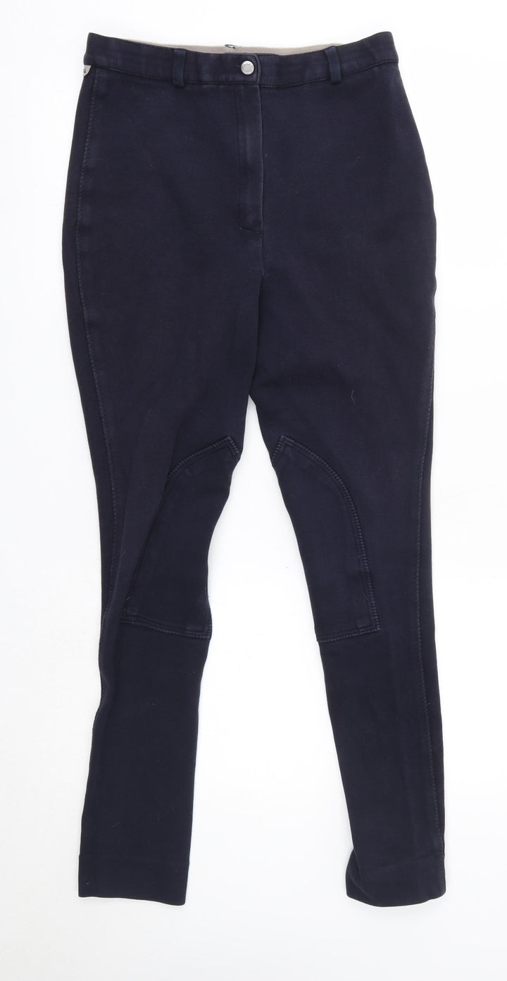 Harry Hall Womens Blue Cotton Jogger Leggings Size 28 in L28 in - Jodhpurs