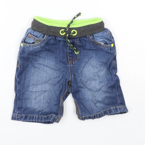 George Baby Blue  Cotton Cropped Trousers Size 18-24 Months   - Shorts