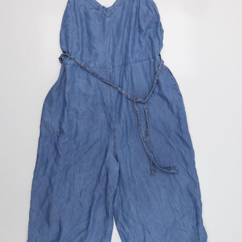 F&DF Womens Blue  Lyocell Jumpsuit One-Piece Size 18 L23 in
