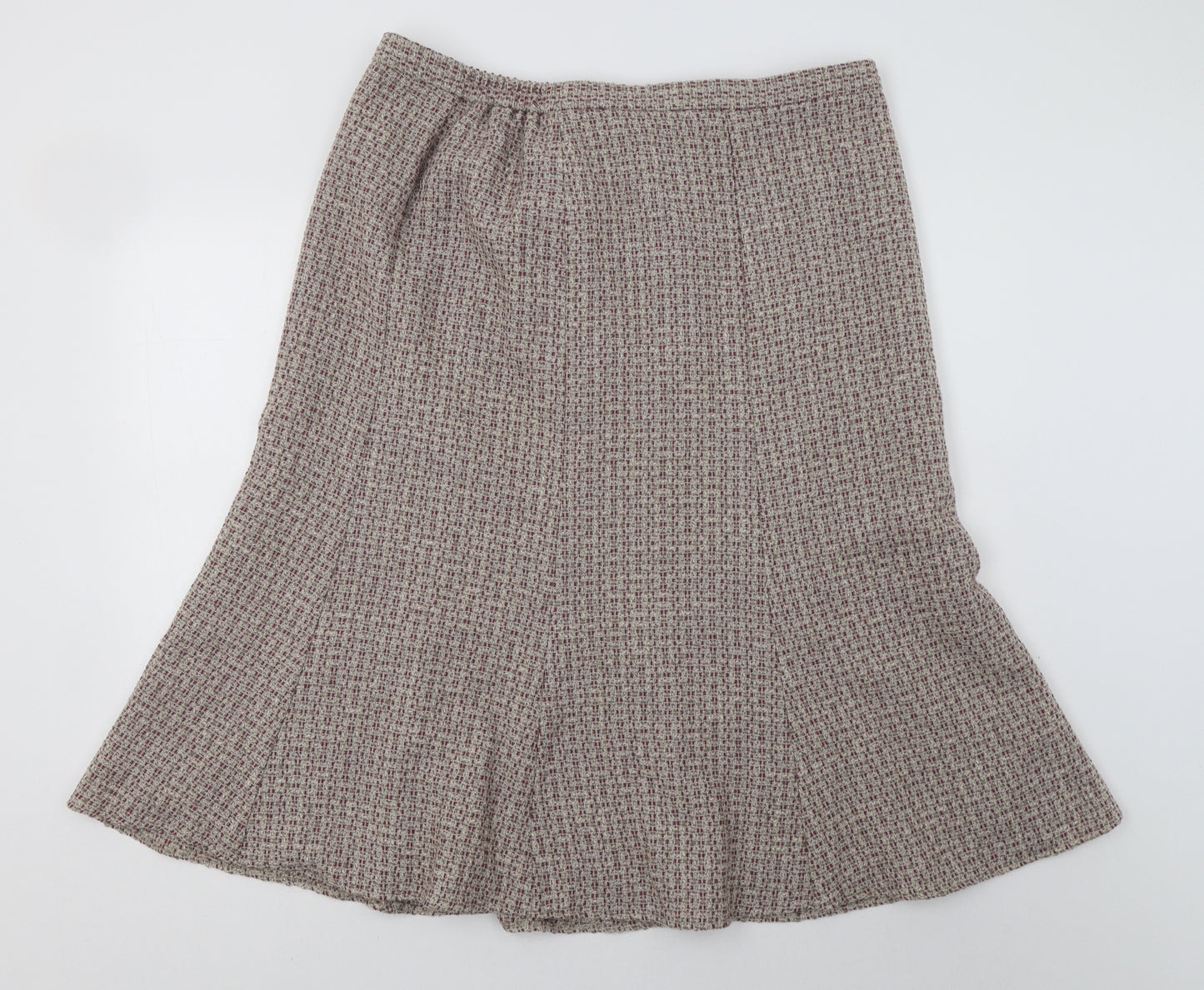 Eastex Womens Beige  Acrylic A-Line Skirt Size 20   Button