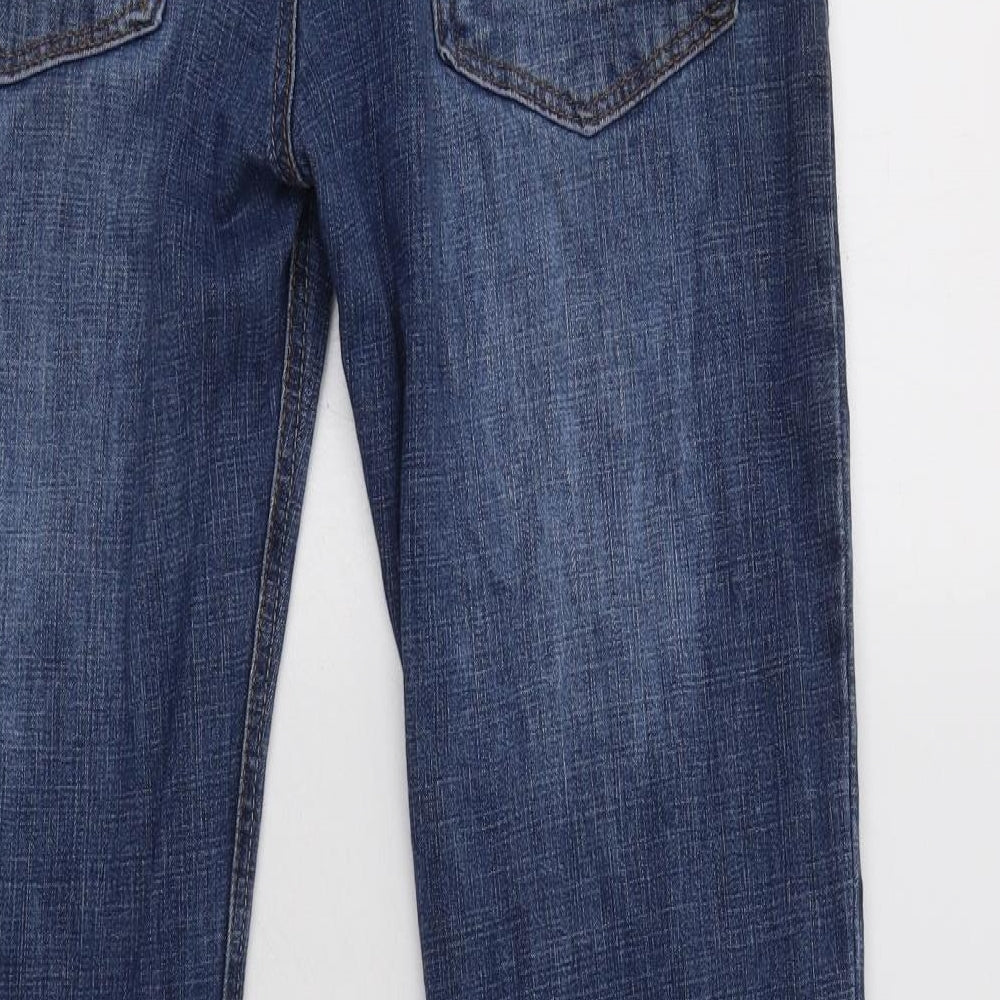 Lee Cooper Mens Blue  Cotton Straight Jeans Size 30 L32 in Regular Button