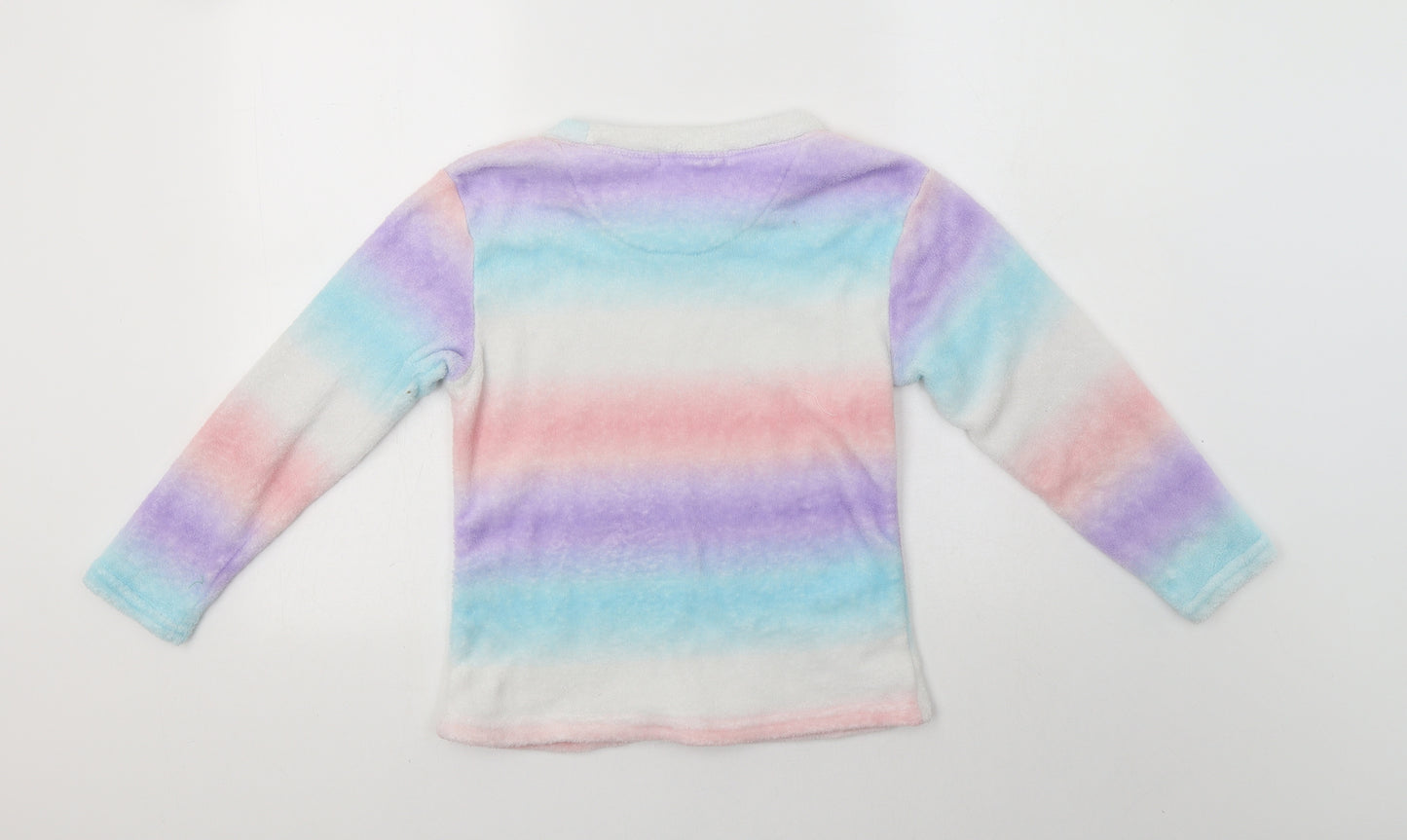 B&M Girls Multicoloured Batik Polyester Top Pyjama Top Size 10-11 Years