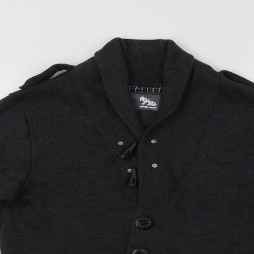RVSD Mens Grey  Cotton Cardigan Sweatshirt Size S