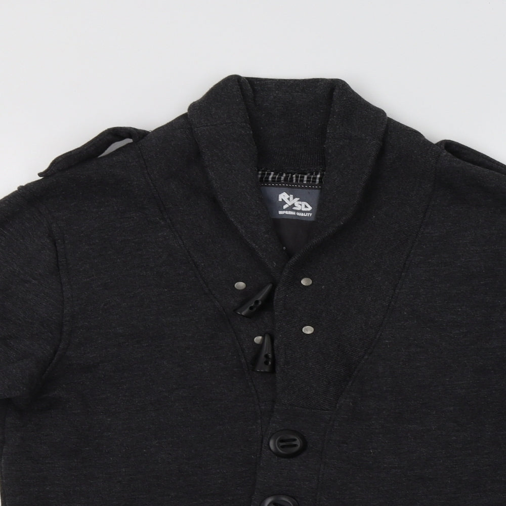 RVSD Mens Grey  Cotton Cardigan Sweatshirt Size S