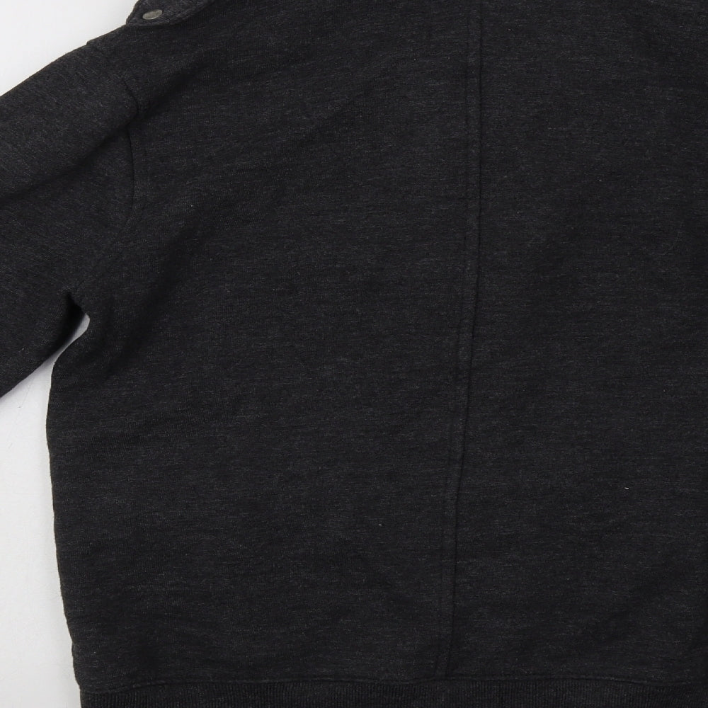 RVSD Mens Grey  Cotton Cardigan Sweatshirt Size S
