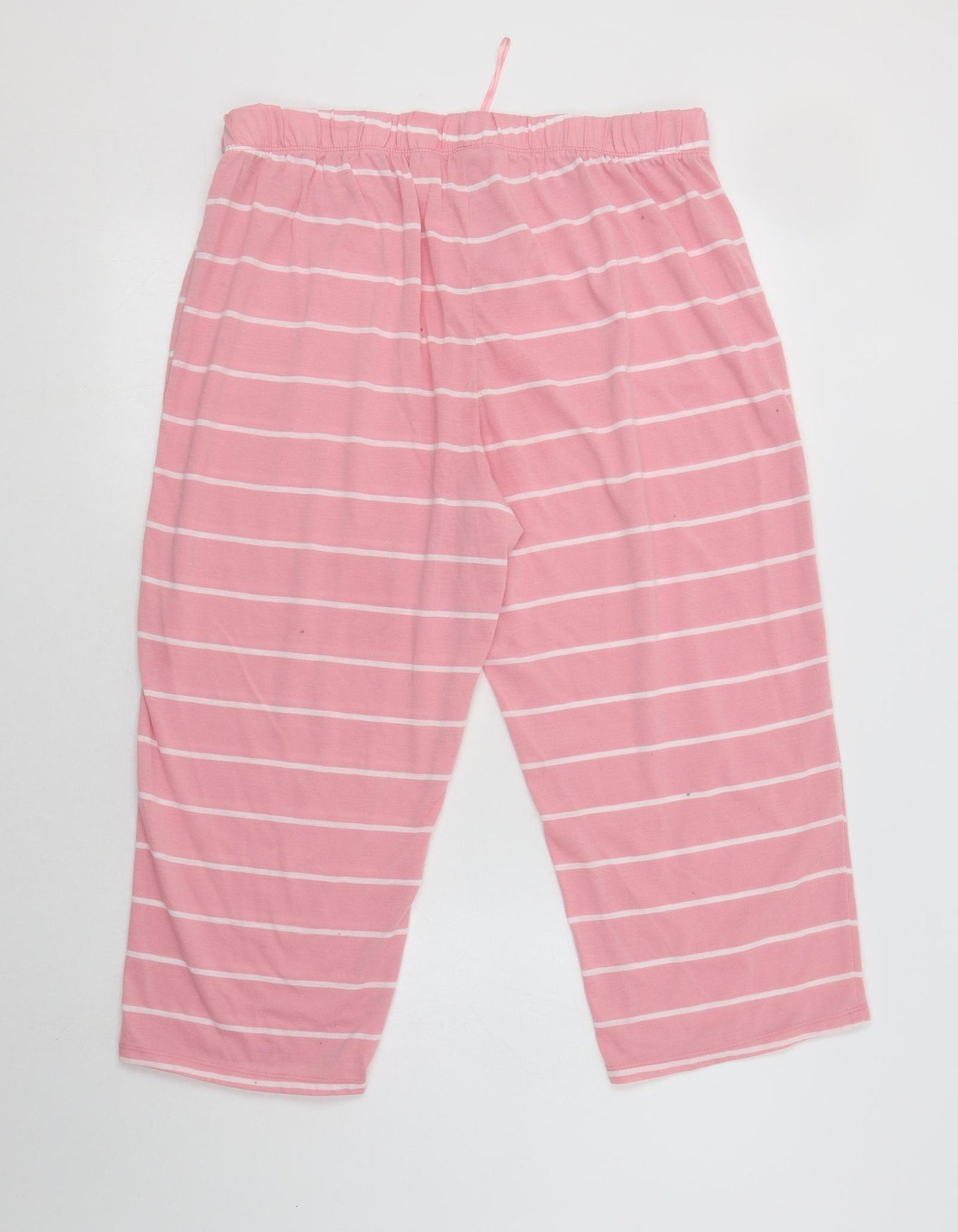 Matalan Womens Pink Striped Polyester  Pyjama Pants Size 18