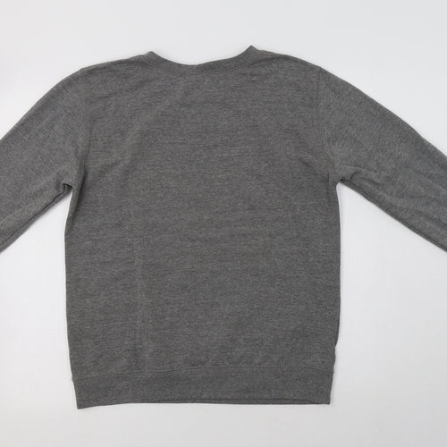 Awdis Womens Grey  Cotton Pullover Sweatshirt Size M   - Bilingual