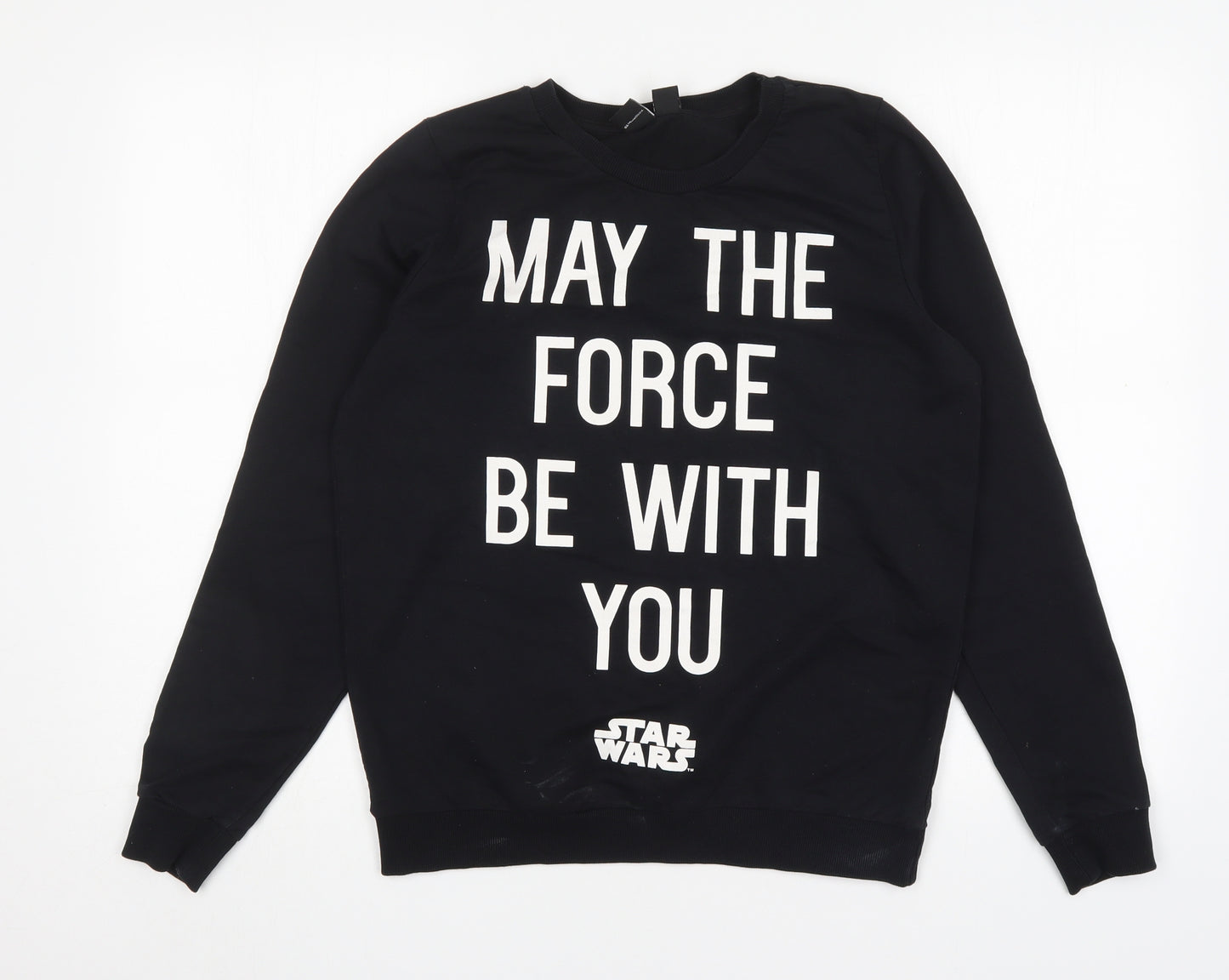 Atmosphere Womens Black  Cotton Pullover Sweatshirt Size 12   - Star Wars