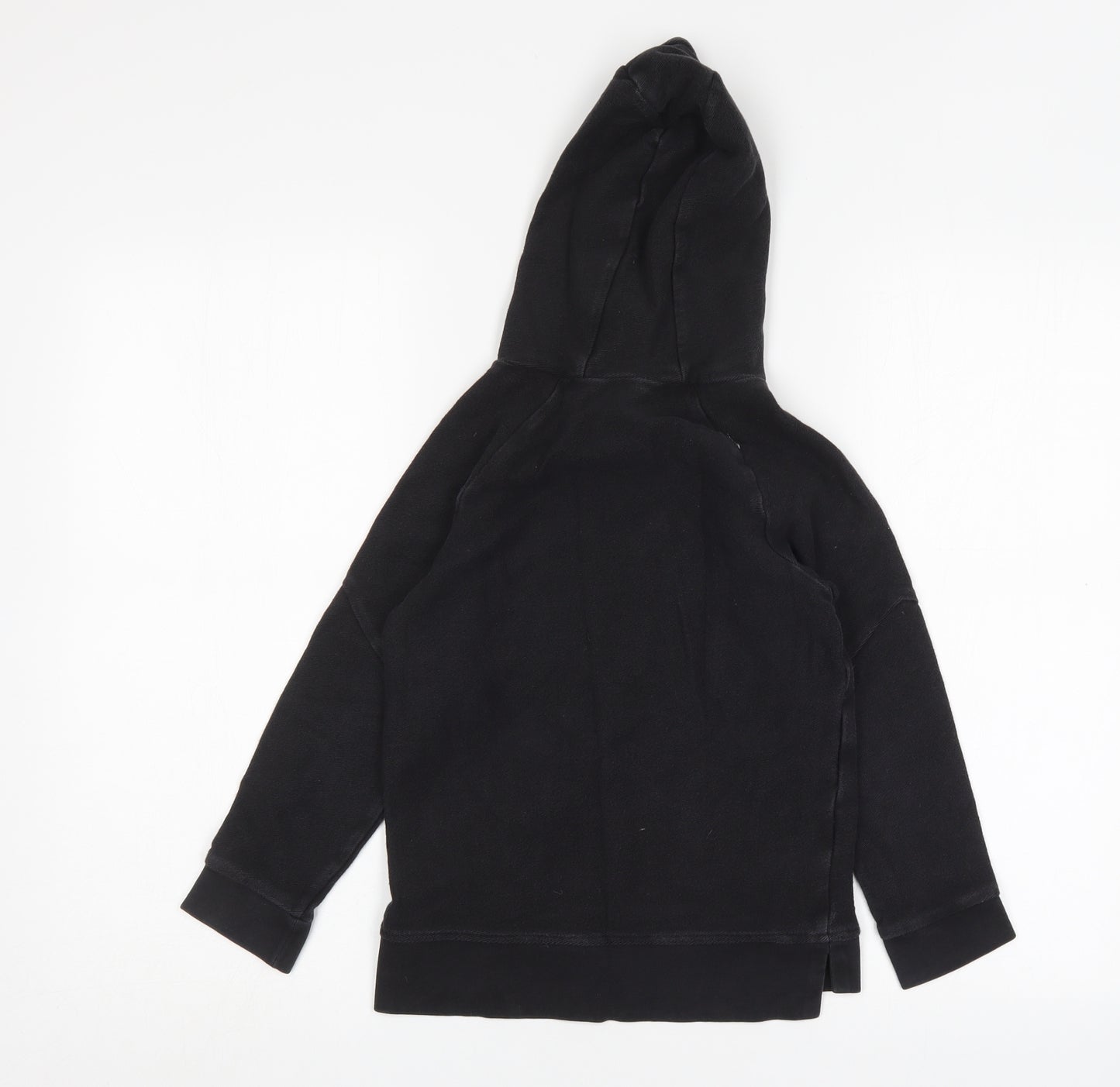 George Boys Black  Cotton Pullover Hoodie Size 8-9 Years