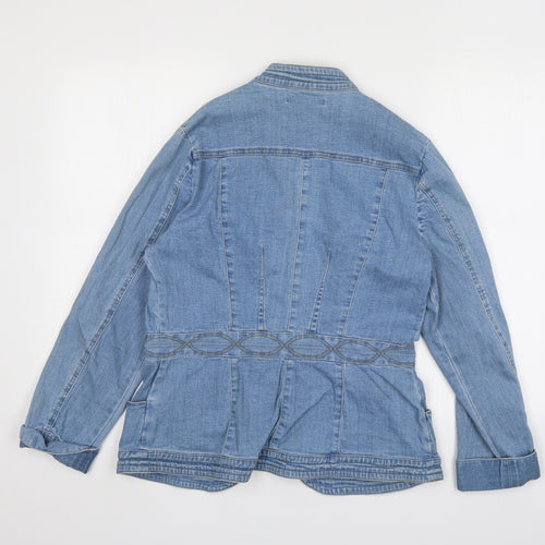 Cote Femme Womens Blue   Jacket  Size 12