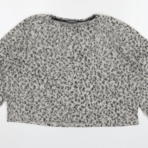 Primark Womens Multicoloured Round Neck Animal Print Polyester Pullover Jumper Size M