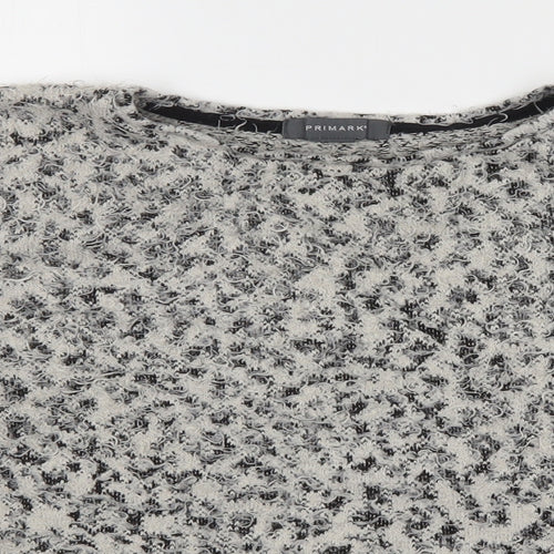 Primark Womens Multicoloured Round Neck Animal Print Polyester Pullover Jumper Size M
