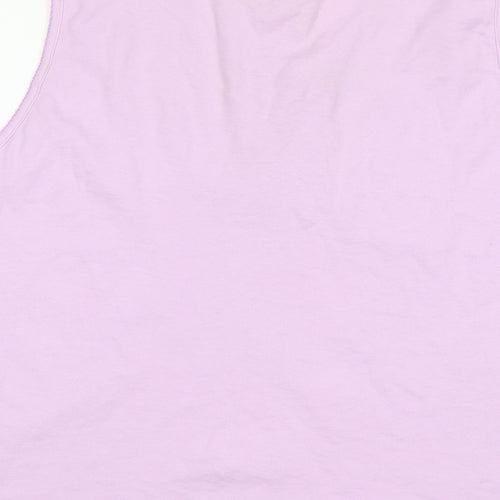 BCASUAL Womens Pink  Polyester Basic Tank Size 20 Round Neck