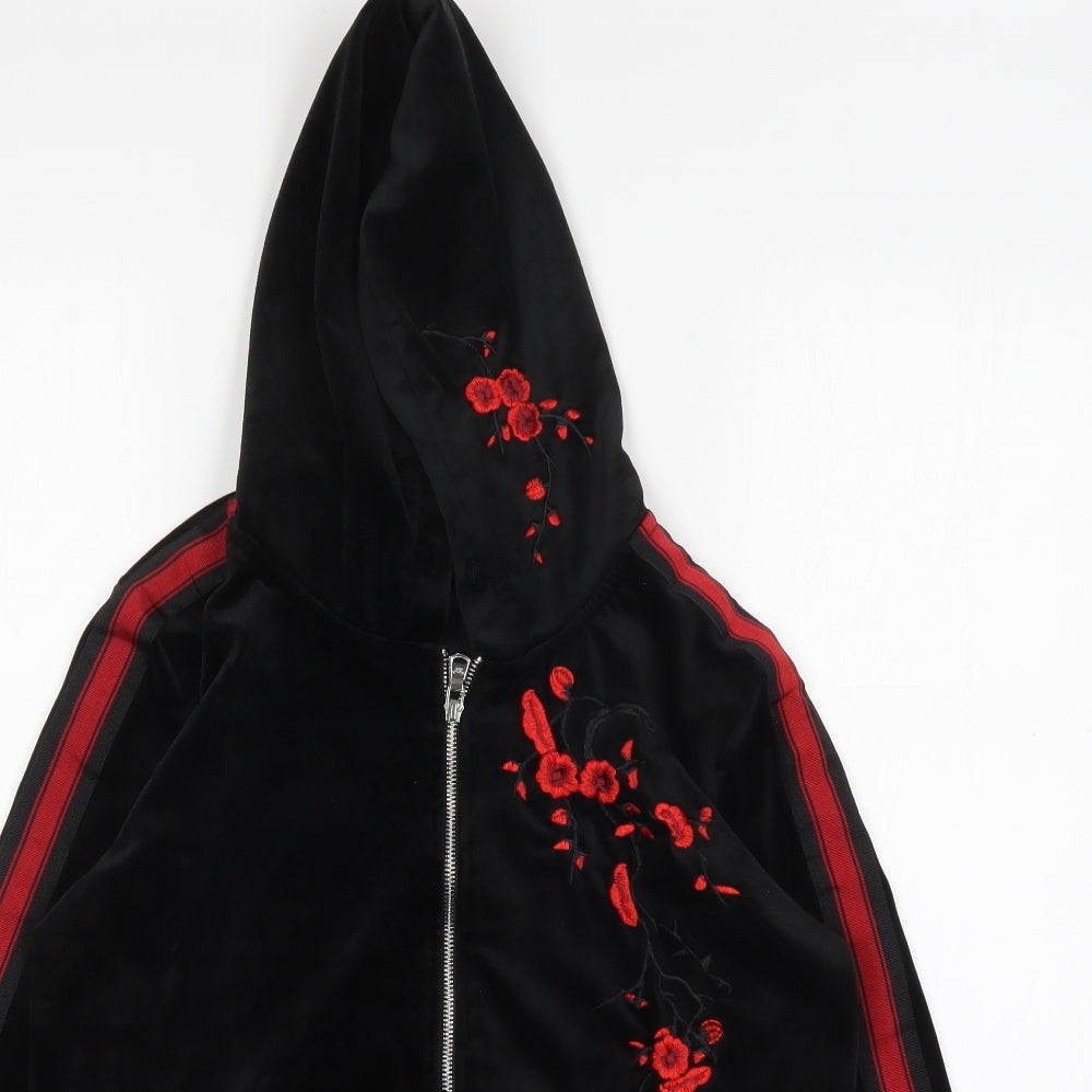 Project X Paris Mens Multicoloured Floral Polyester Full Zip Hoodie Size M