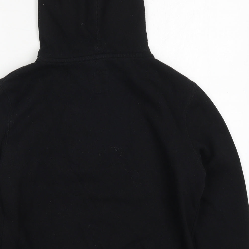 Gap Boys Black  Cotton Pullover Hoodie Size 8-9 Years  Pullover