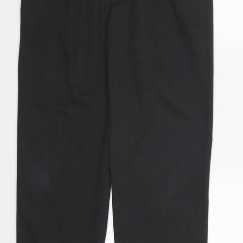 Marks and Spencer Mens Grey  Polyester Trousers  Size 34 L30 in Regular Button