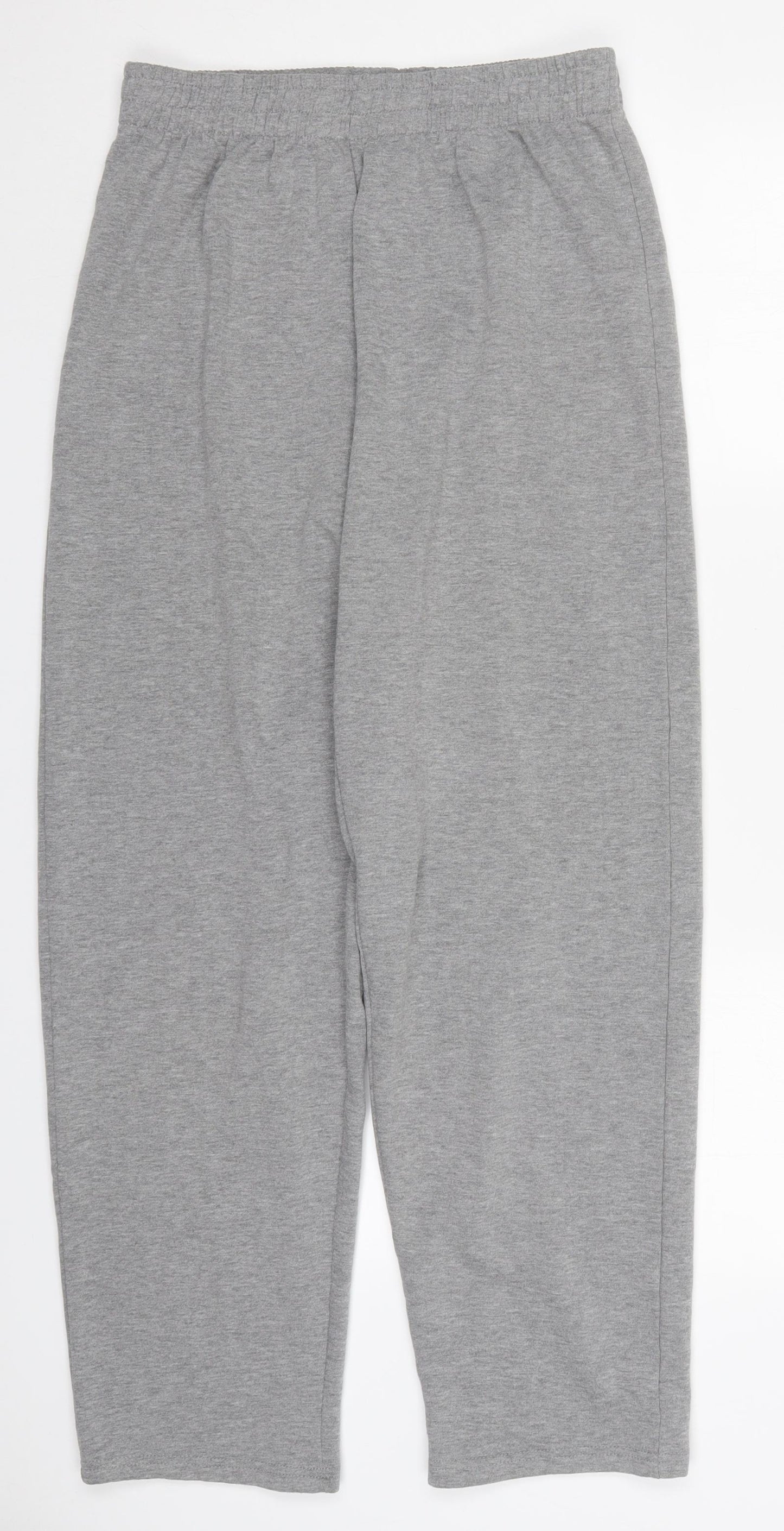 Quality Leisurewear Mens Grey  Cotton Sweatpants Trousers Size L L28 in Regular