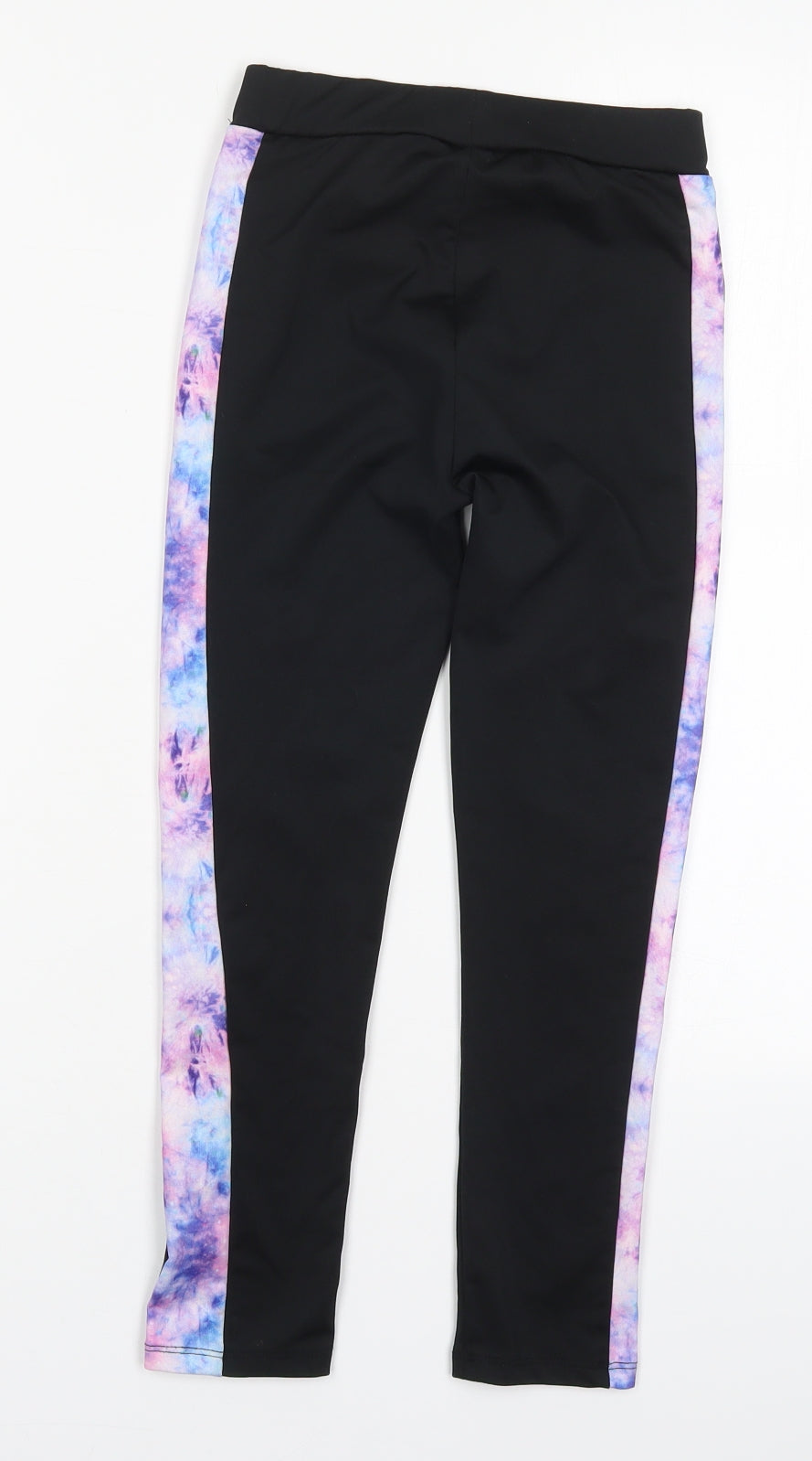 Evie Girls Black  Polyester Carrot Trousers Size 8-9 Years  Regular  - Purple