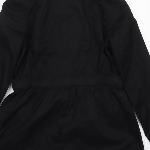 H&M Womens Black   Jacket Coat Size 8  Zip