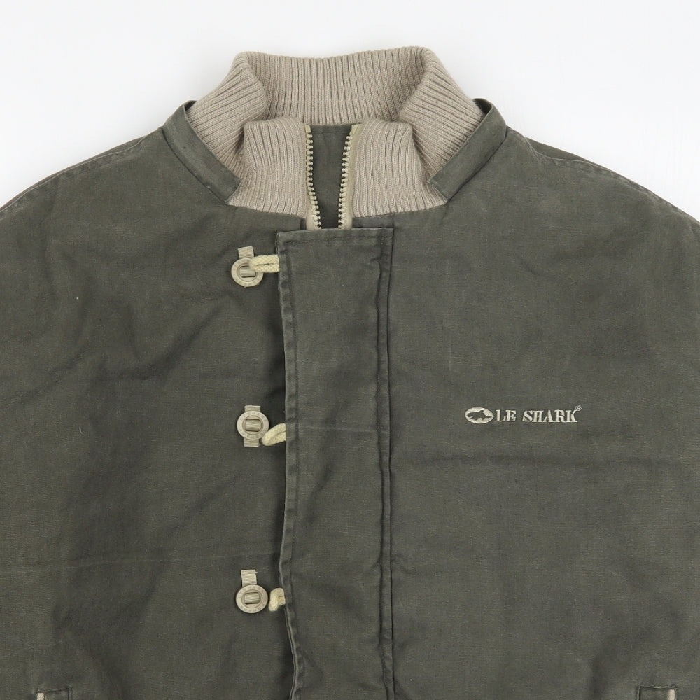 Le Shark Mens Green   Jacket Coat Size XL  Zip