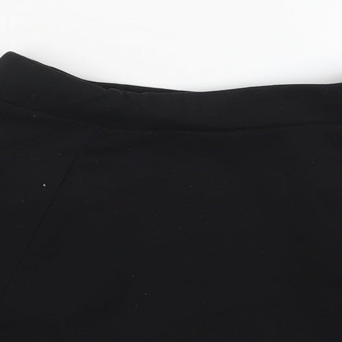 George Girls Black  Polyester Skater Skirt Size 7-8 Years  Regular