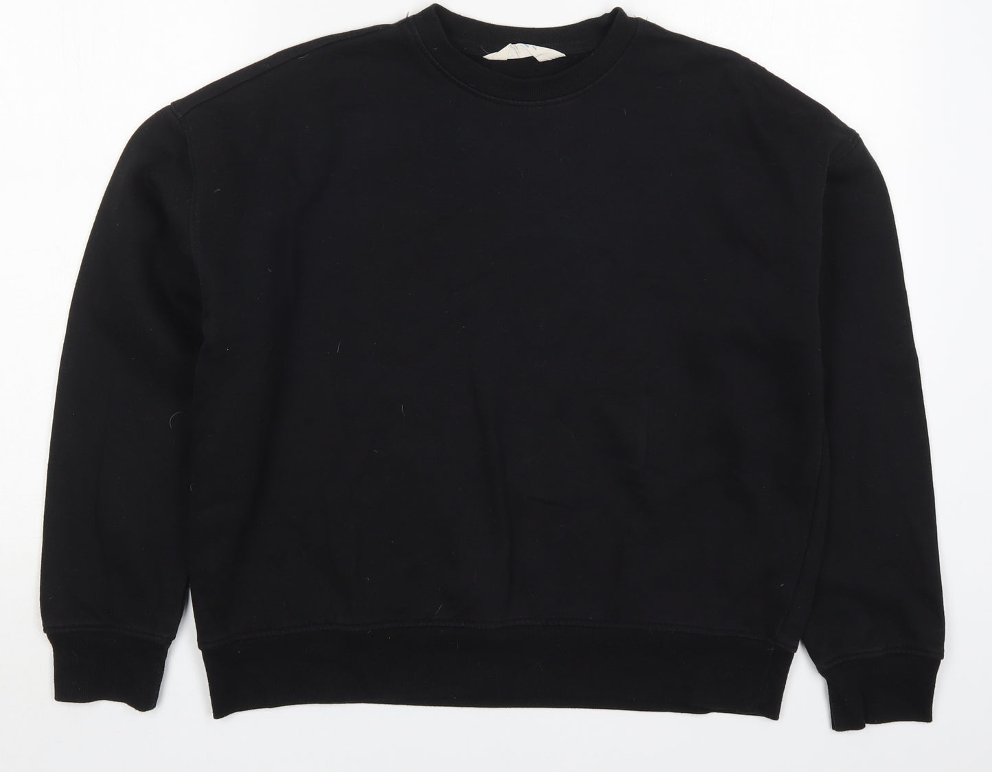 Primark Womens Black  Cotton Pullover Sweatshirt Size 10  Pullover