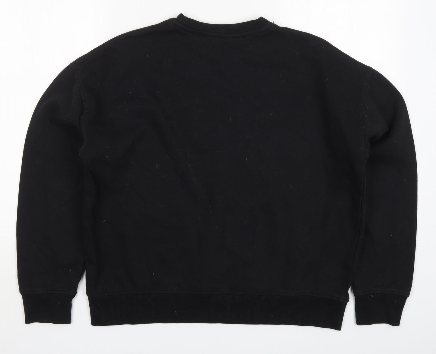 Primark Womens Black  Cotton Pullover Sweatshirt Size 10  Pullover