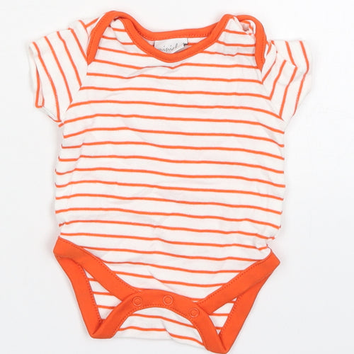 Mini Club Baby Orange Striped Cotton Babygrow One-Piece Size Newborn  Button