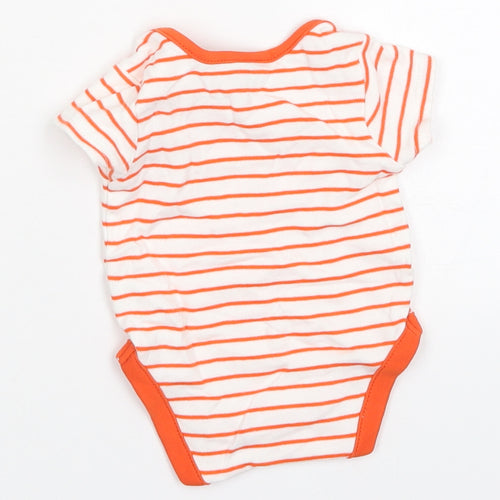 Mini Club Baby Orange Striped Cotton Babygrow One-Piece Size Newborn  Button