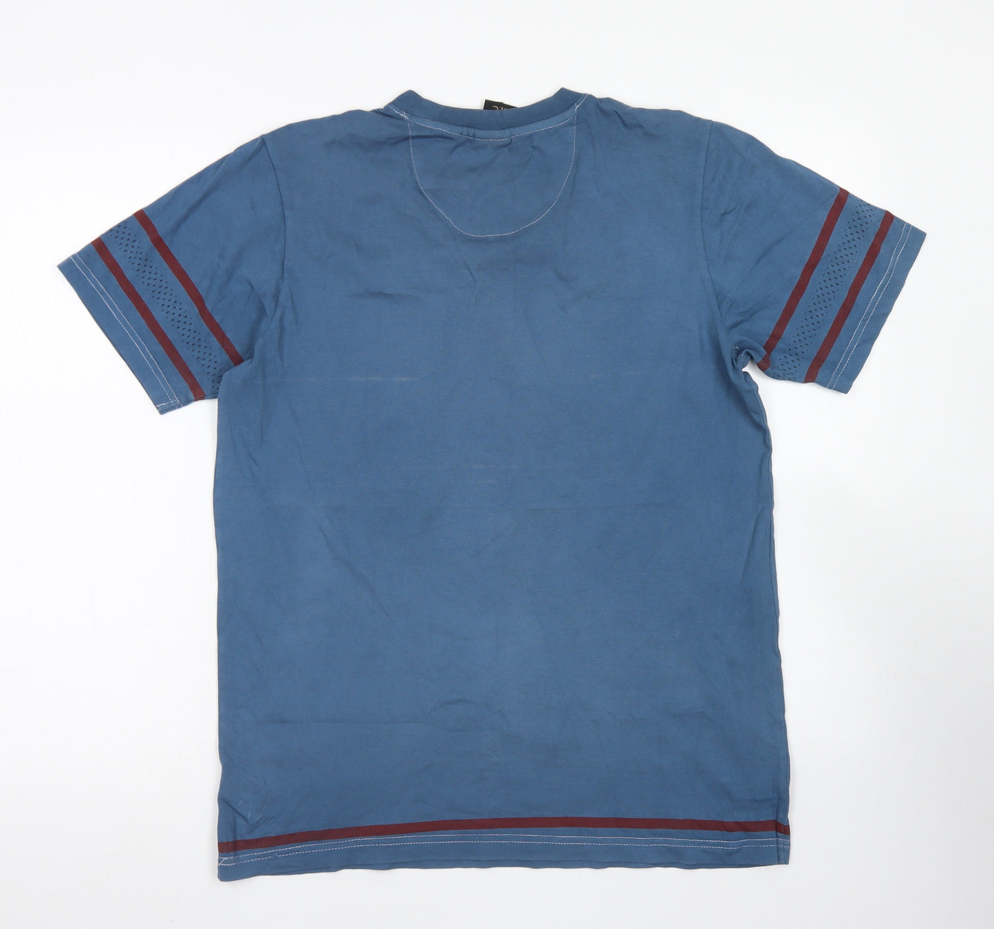 L.F.C Mens Blue  Cotton  T-Shirt Size S Crew Neck