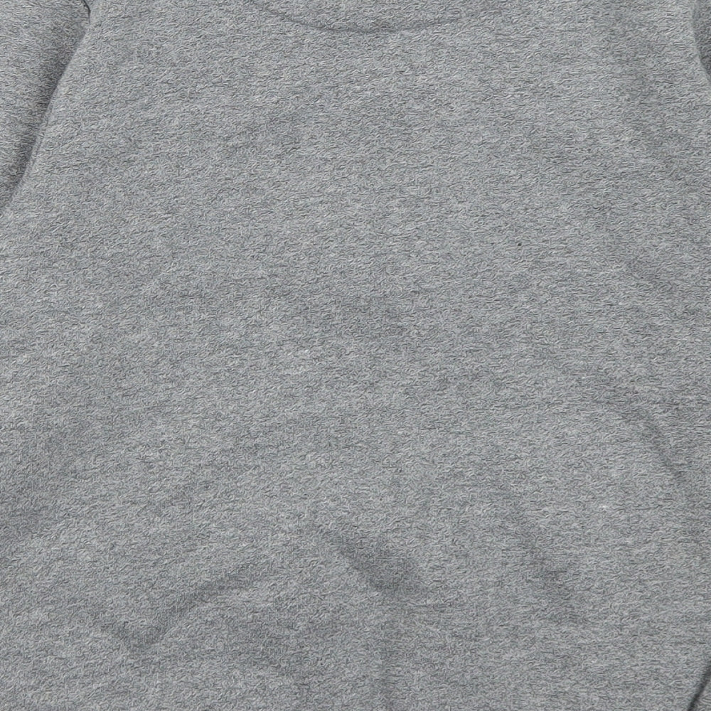 Matalan Boys Grey  Cotton Full Zip Sweatshirt Size 8-9 Years  Zip