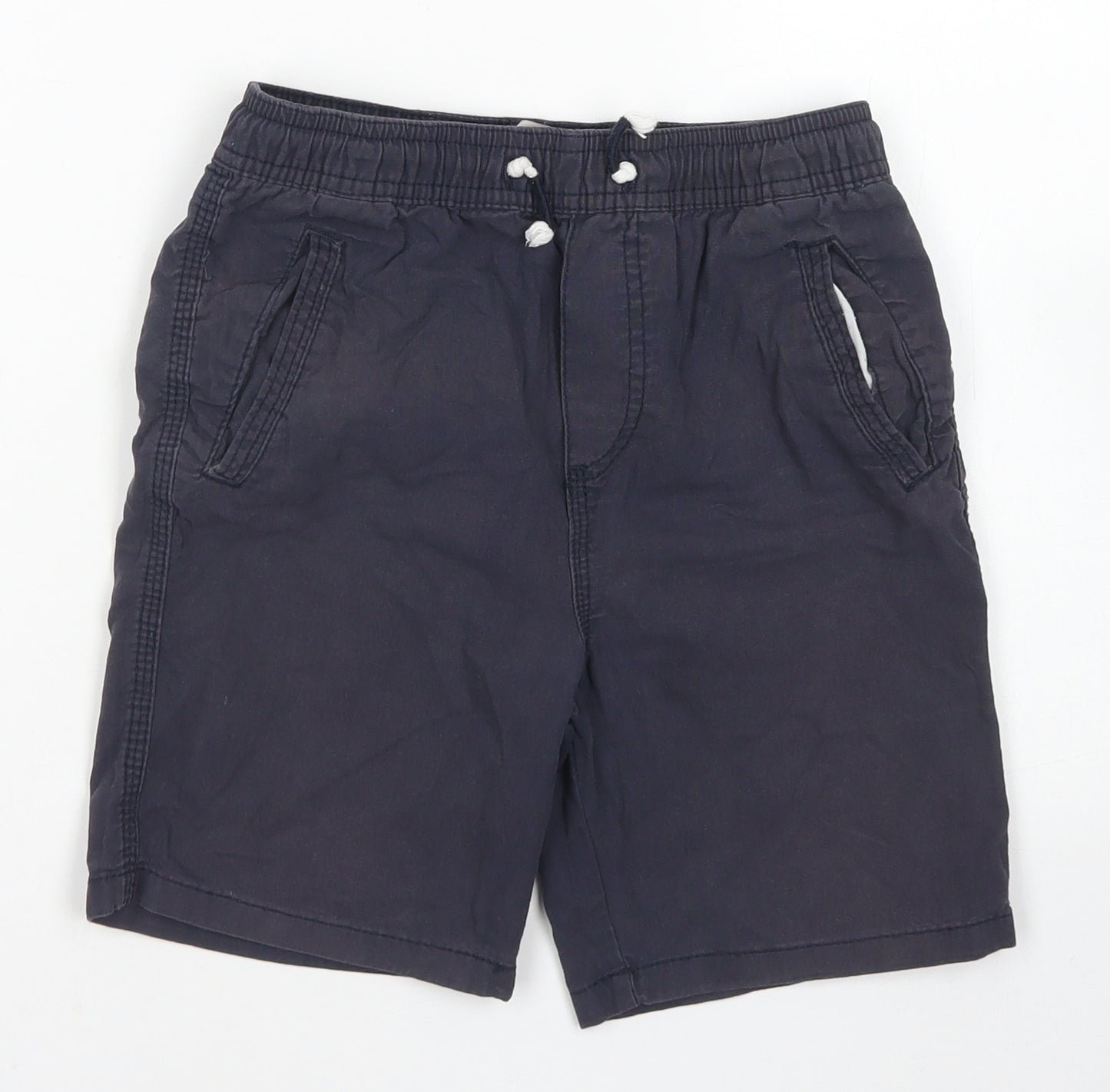 Denim Co Boys Blue  Cotton Chino Shorts Size 9-10 Years  Regular Drawstring