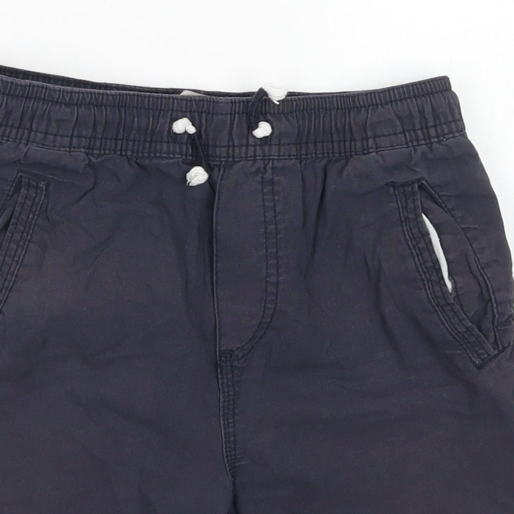 Denim Co Boys Blue  Cotton Chino Shorts Size 9-10 Years  Regular Drawstring