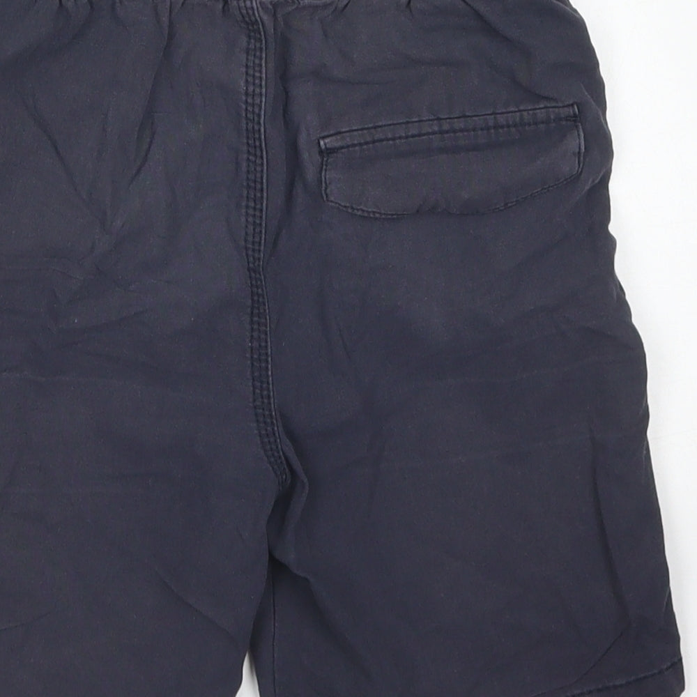 Denim Co Boys Blue  Cotton Chino Shorts Size 9-10 Years  Regular Drawstring