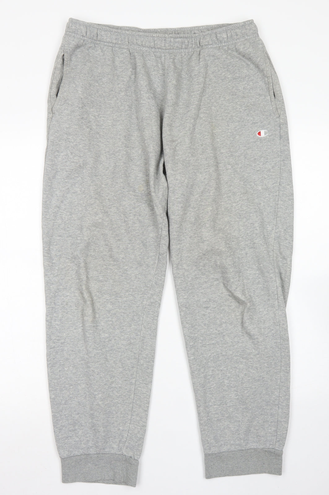 Champion Mens Grey  Cotton Jogger Trousers Size L L25 in Regular Drawstring