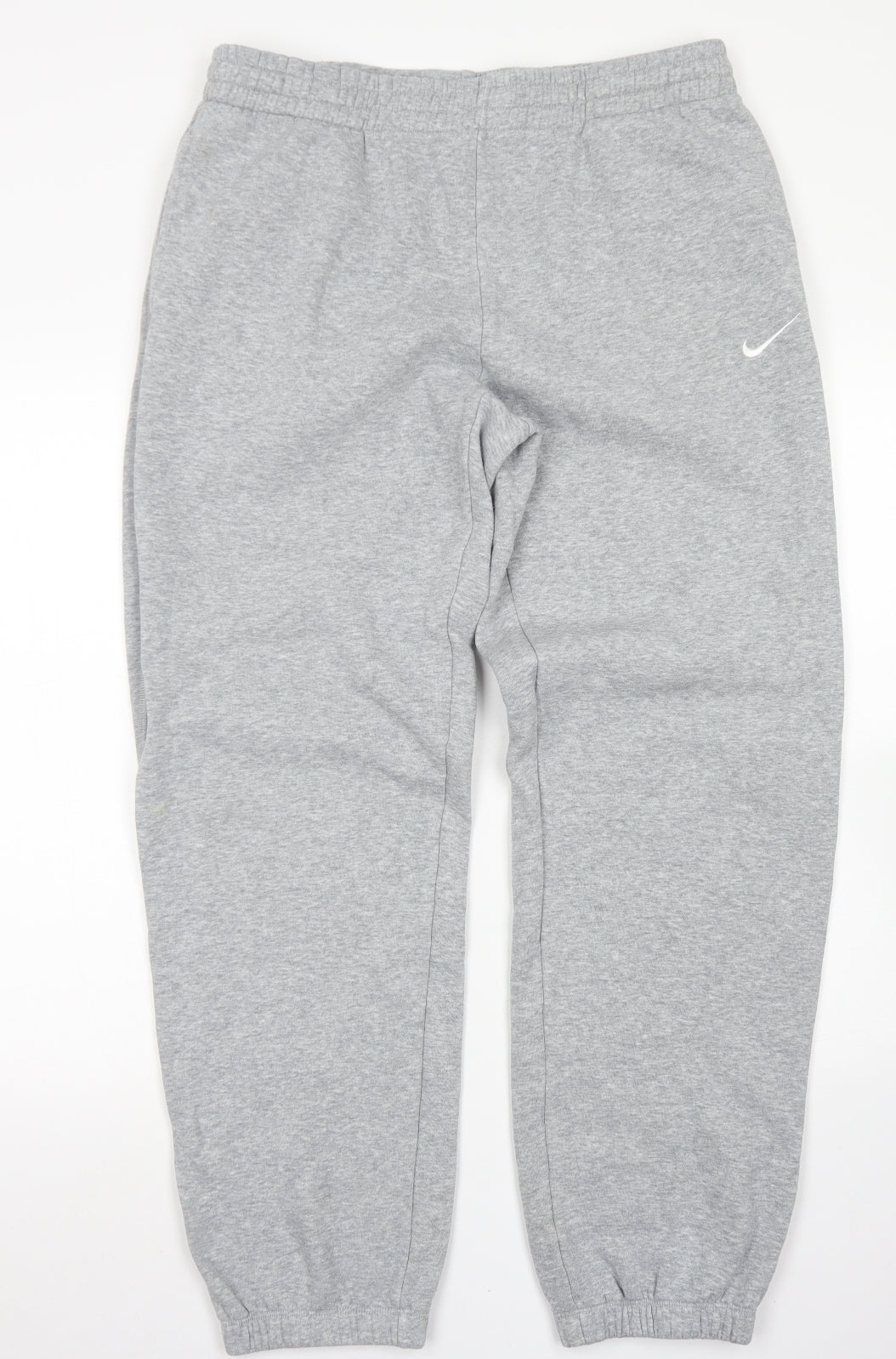 Nike Mens Grey  Cotton Jogger Trousers Size L L31 in Regular Drawstring