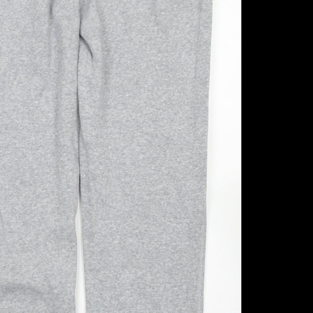 Nike Mens Grey  Cotton Jogger Trousers Size L L31 in Regular Drawstring